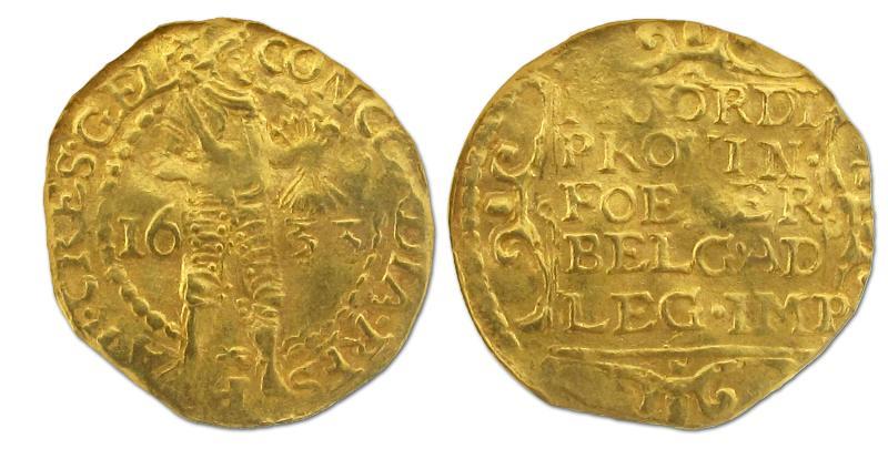 Gouden dukaat Gelderland 1633. Fraai +.                                                                                                                                                                                                                        