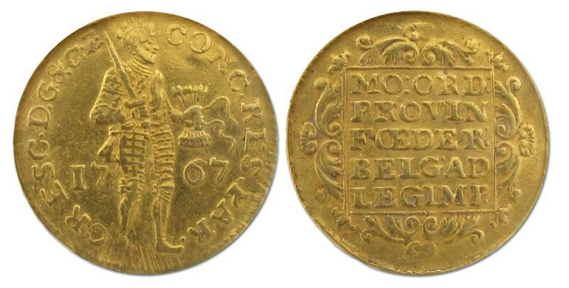 Gouden dukaat Gelderland 1767. Zeer Fraai -.                                                                                                                                                                                                                   