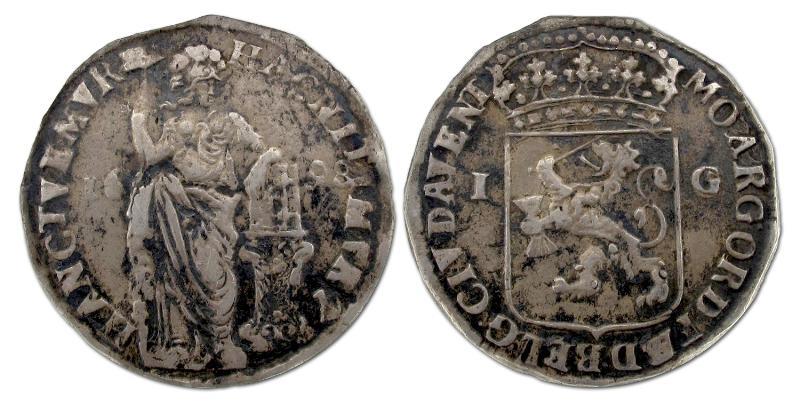 1 gulden Deventer 1698. Fraai / Zeer Fraai.                                                                                                                                                                                                                    