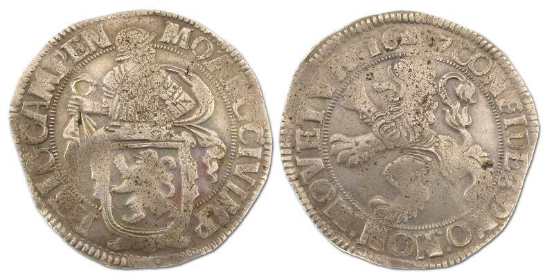 Leeuwendaalder Kampen 1687. Zeer Fraai.                                                                                                                                                                                                                        