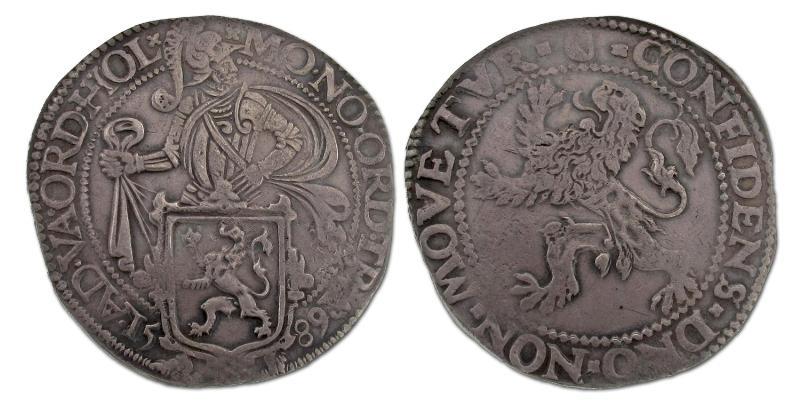 Leeuwendaalder Utrecht 1589. Zeer Fraai.                                                                                                                                                                                                                       