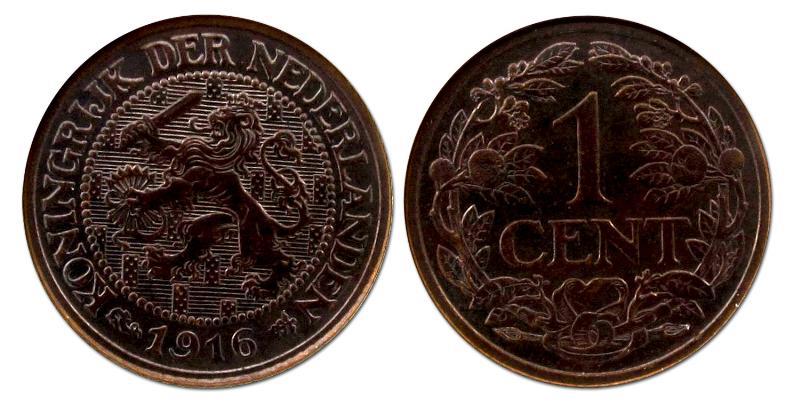 1 cent Wilhelmina 1916. FDC.                                                                                                                                                                                                                                   