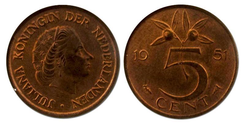 5 cent Juliana 1951. FDC.                                                                                                                                                                                                                                      