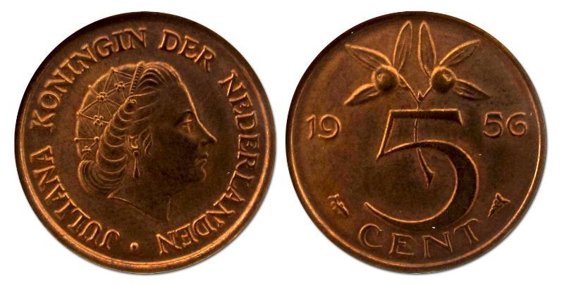 5 cent Juliana 1956. FDC.                                                                                                                                                                                                                                      