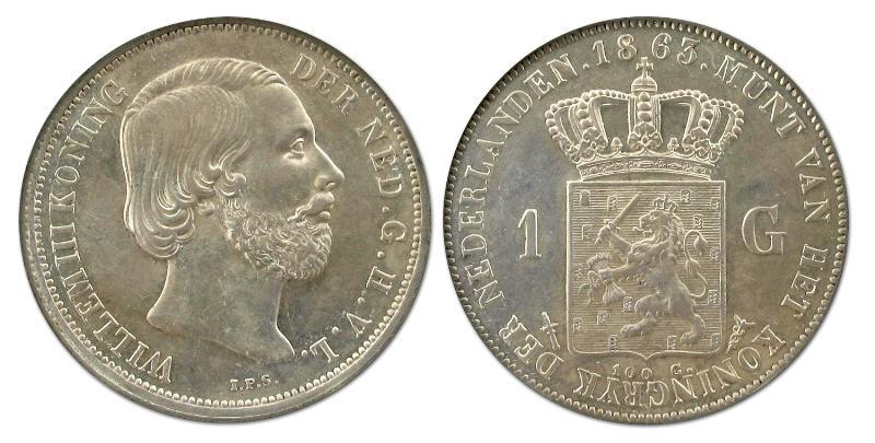1 gulden Willem III 1863. FDC.                                                                                                                                                                                                                                 