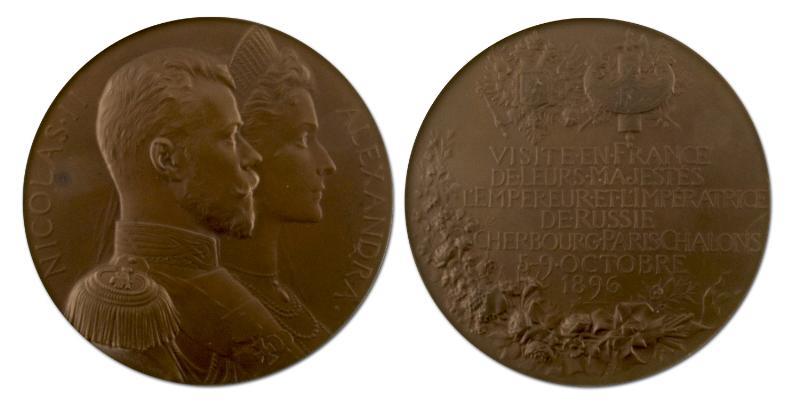 Rusland. 1896 Bezoek aan Frankrijk door Tsaar Nicolaas en Alexandra.                                                                                                                                                                                           