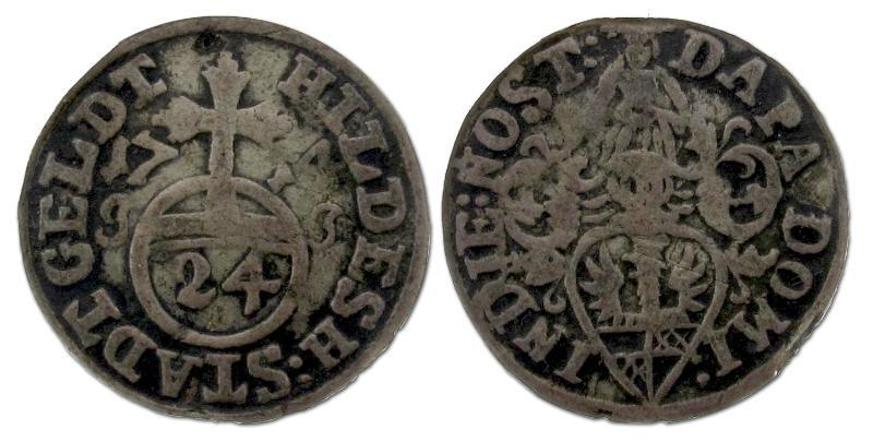 Duitsland. Stad Hildesheim.  1/24  Thaler.                                                                                                                                                                                                                     