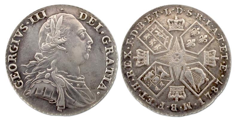 Groot Brittannie. George III, Shilling 1787.                                                                                                                                                                                                                   
