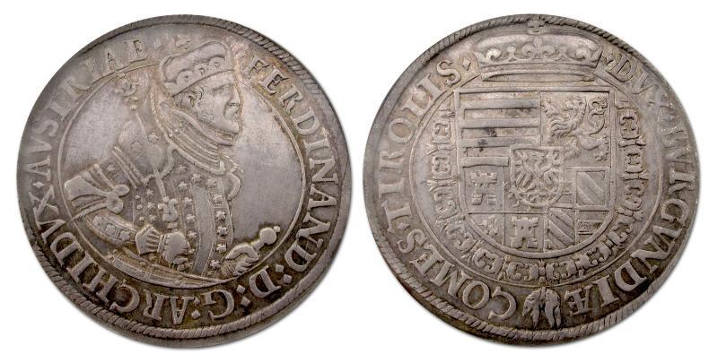 Oostenrijk. Ferdinand, 1564 - 1595. Taler z.j.  Tirol.                                                                                                                                                                                                         