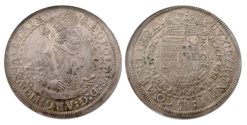 Oostenrijk. Leopold 1625-1632. Taler 1630, Hall .                                                                                                                                                                                                              