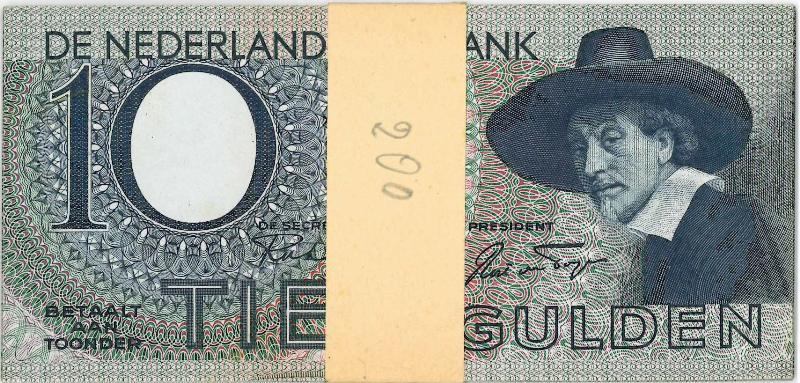 Nederland. 10 gulden. Bankbiljet. Type 1943I. Staalmeester. - UNC.                                                                                                                                                                                             