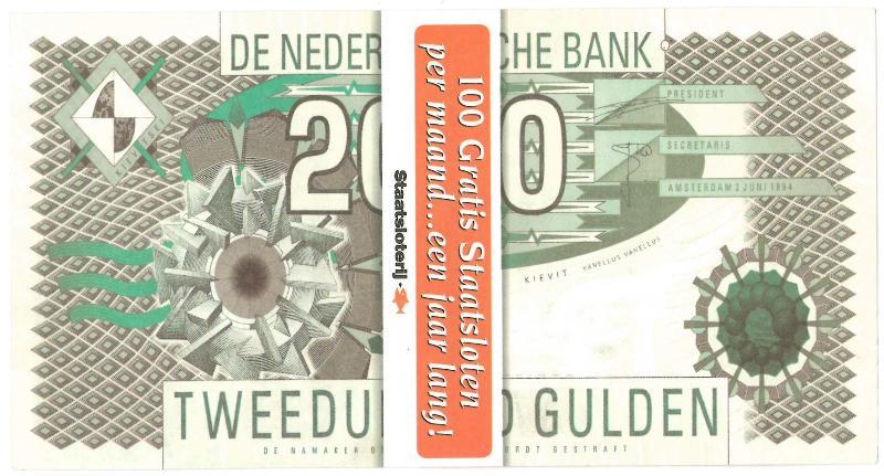 Reclamegeld. 2000 gulden.  type 1992.  - Prachtig.                                                                                                                                                                                                             