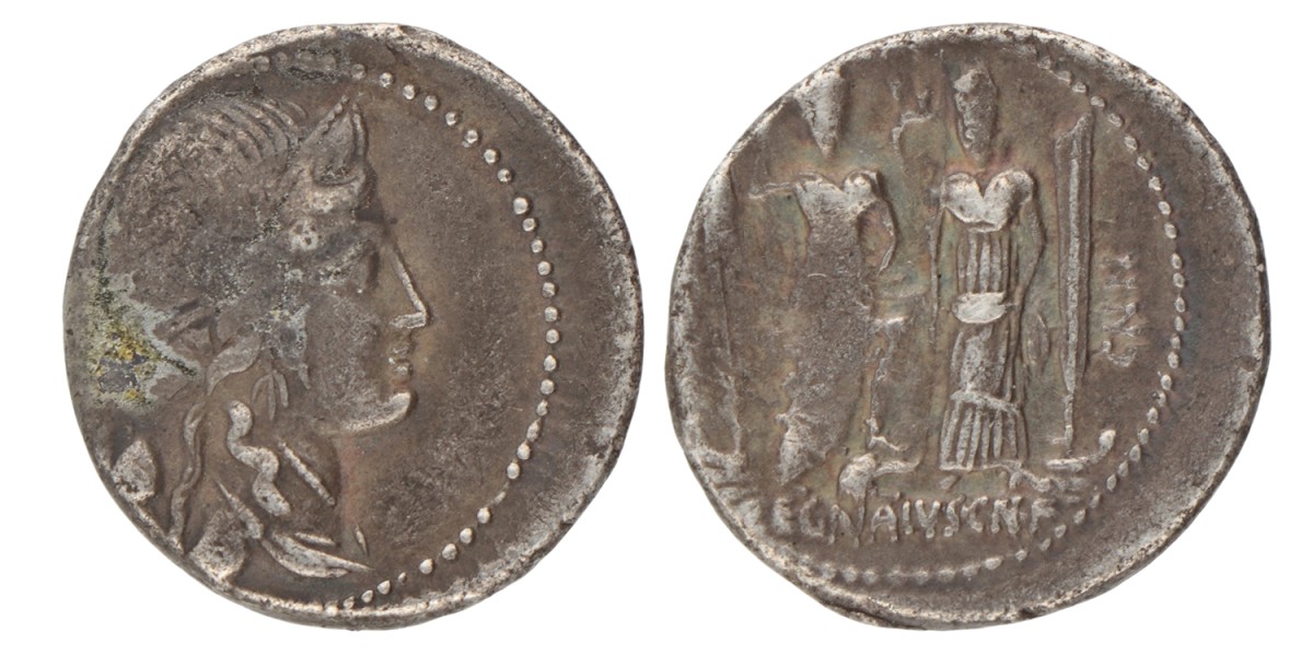 Roman Republic. C. Egnatius Maximus. Denarius. ND (75 BC).