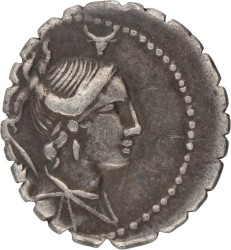 Roman Republic. A. Postumius Albinus. Denarius. ND (81 BC).