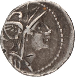 Roman Republic. D. Iunius Silanus L.f. Denarius. ND (91 BC).