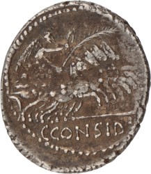 Roman Republic. C. Considius Paetus. Denarius. ND (46 BC).