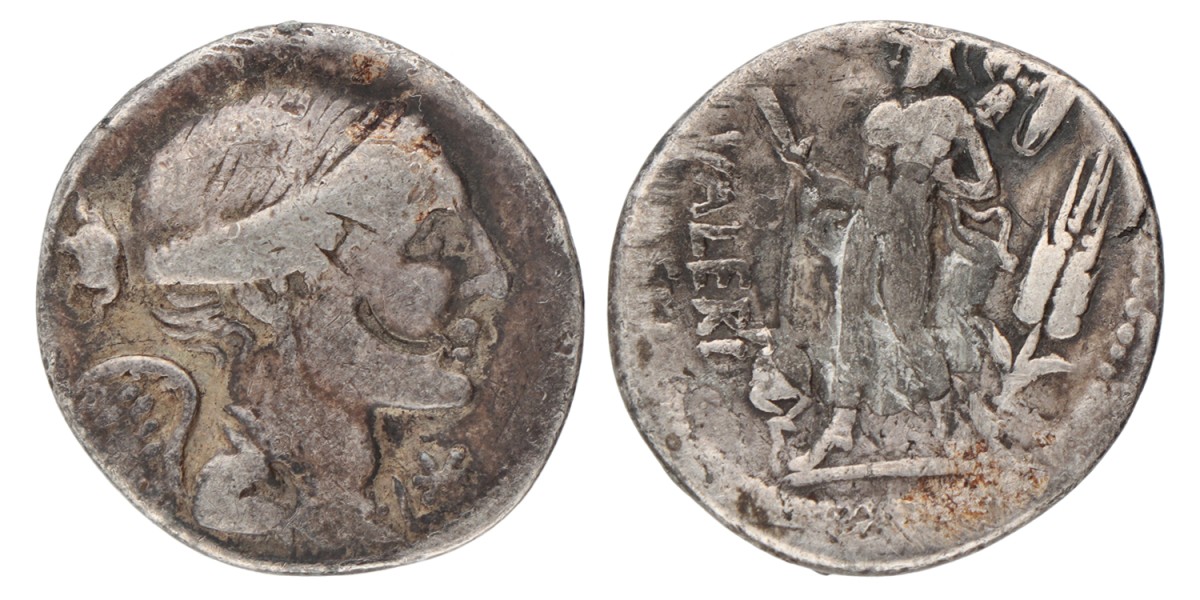 Roman Republic. L. Valerius Flaccus. Denarius. ND (108 - 107 BC).