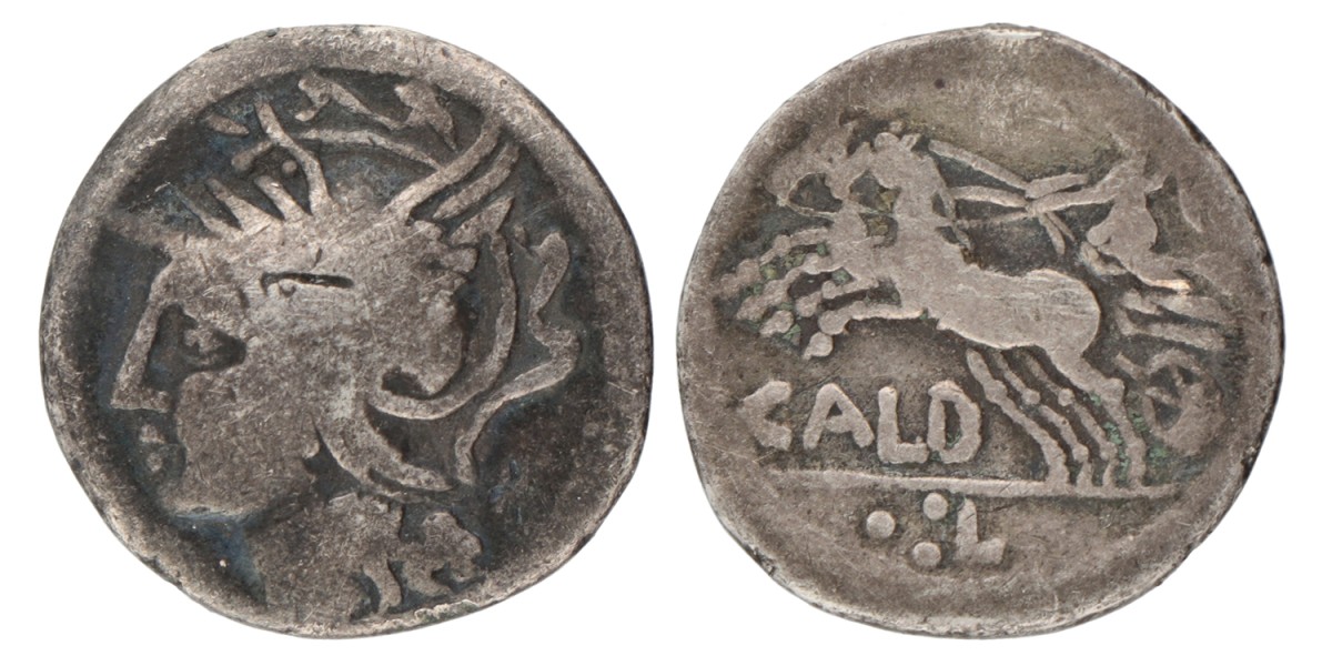 Roman Republic. C. Coelius Caldus. Denarius. ND (104 BC).