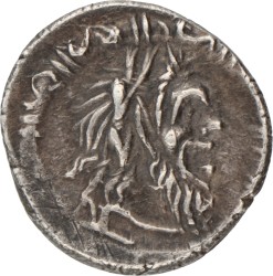 Roman Republic. D Iunius Silanus L.f. Denarius. ND (91 BC).