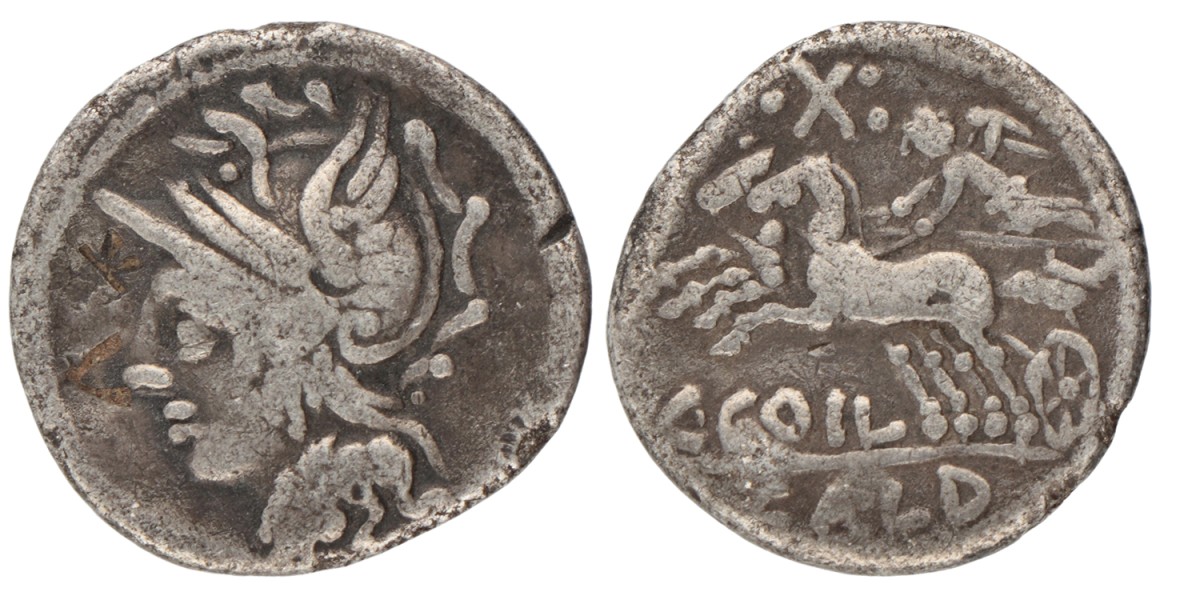 Roman Republic. C. Coelius Caldus. Denarius. ND (104 BC).