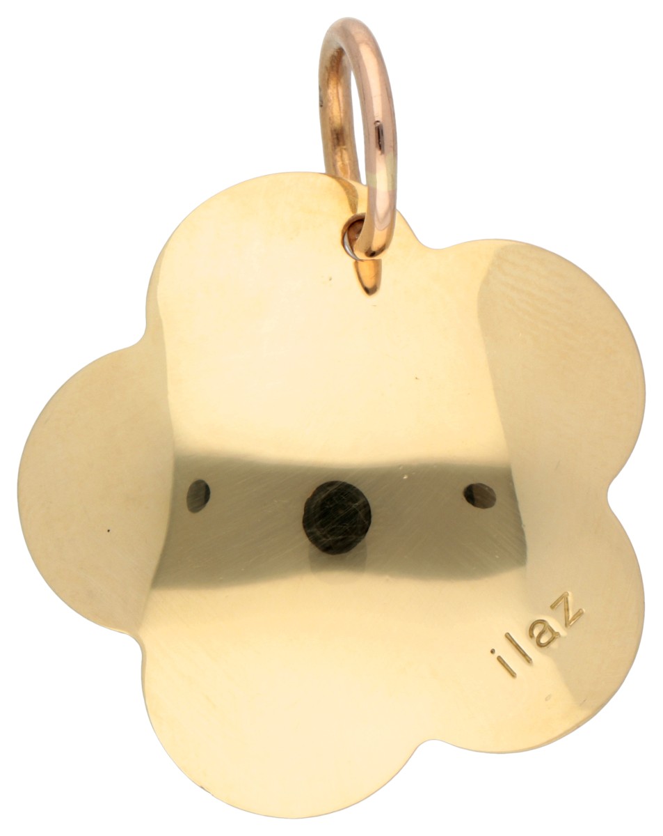 Ilaz 18K bicolour gouden hanger.