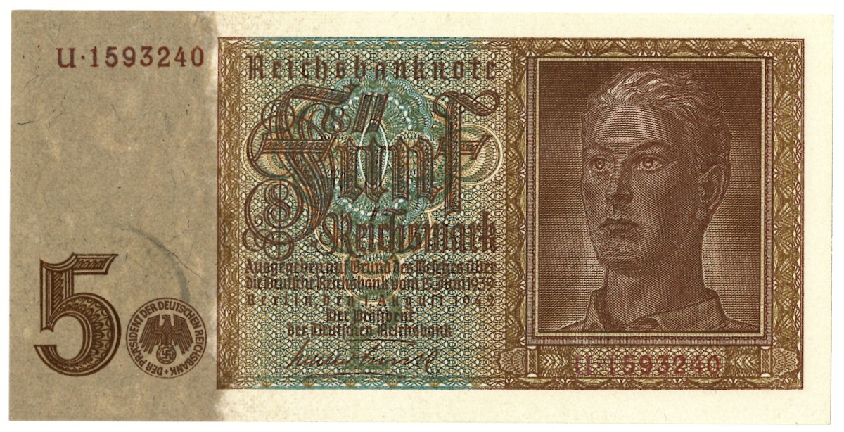 Lot 1 banknote. - About UNC.