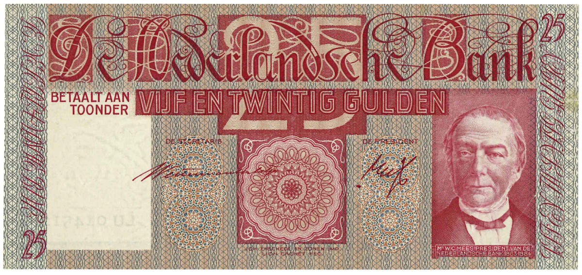 25 gulden. - Prachtig.