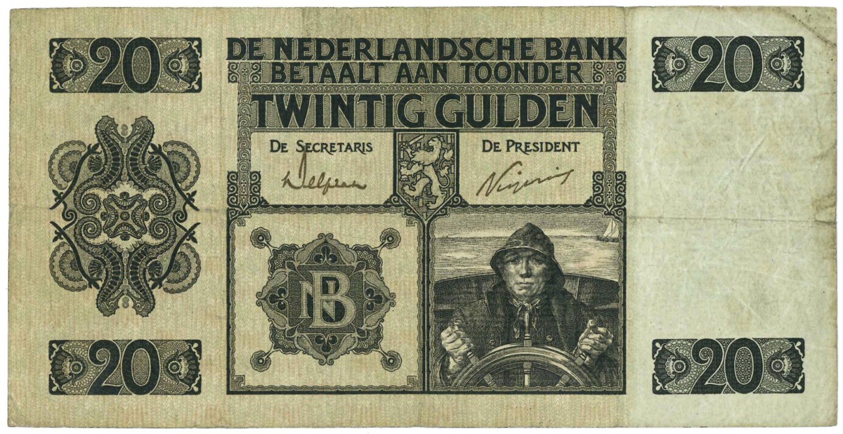 20 gulden. - Zeer Fraai.