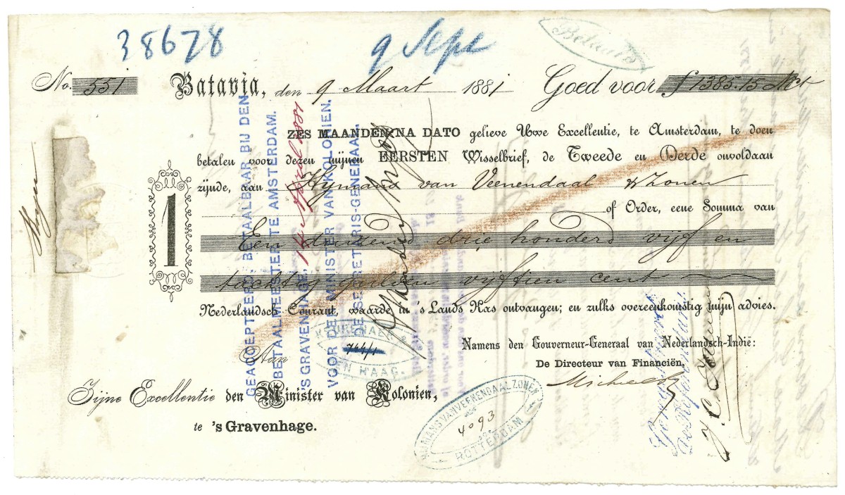 1385,15 gulden. - Zeer Fraai.