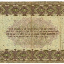 Nederland 1 gulden Zilverbon Type 1920 - Zeer Fraai -