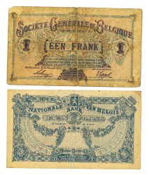 Lot 2 banknotes. - Fine / Very fine.