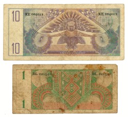 Lot 2 banknotes. - Fine / Very fine.