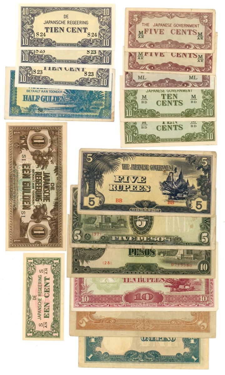 Lot 16 banknotes. - Very fine / Extremely fine.