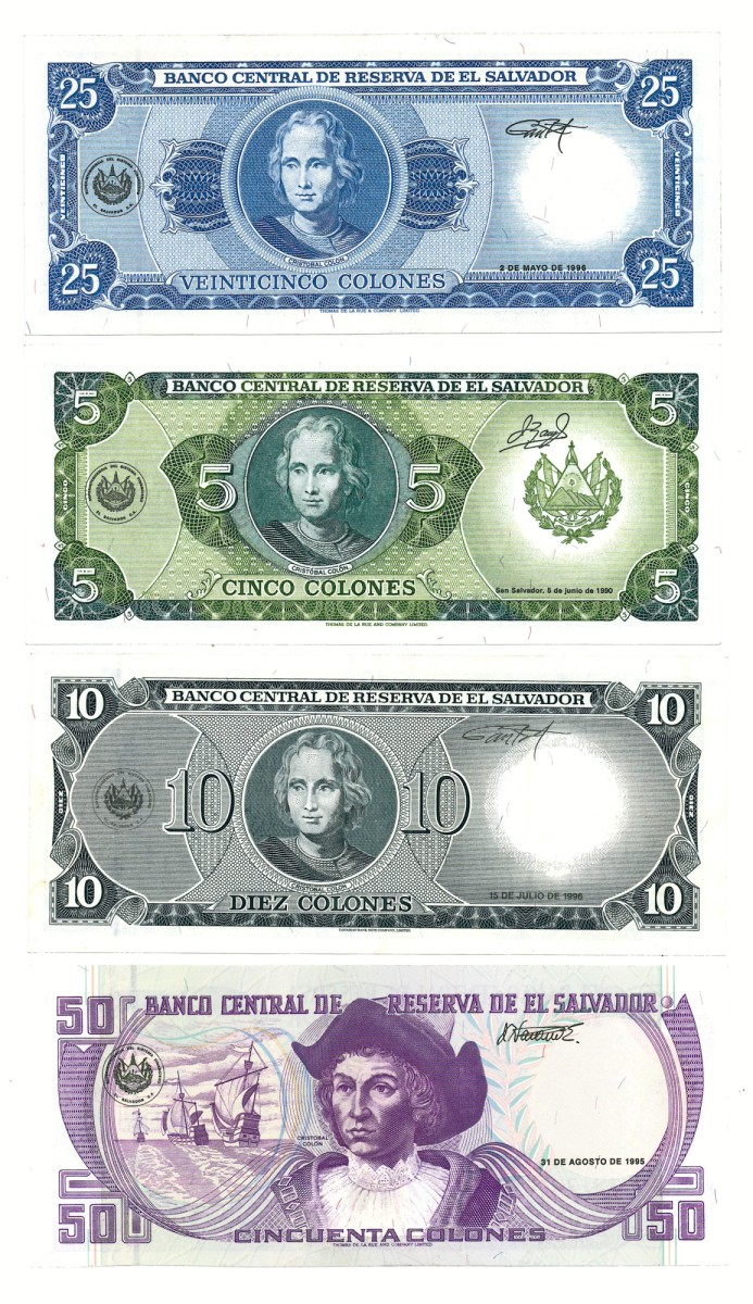 Lot 4 banknotes. - Extremely fine / UNC.