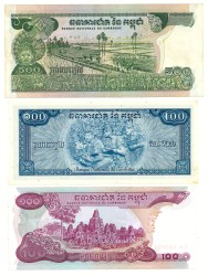 Lot 3 banknotes. - Very fine +.