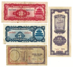 Lot 4 banknotes. - Very fine / Extremely fine.