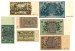 Lot 7 banknotes. - Very fine / Extremely fine.