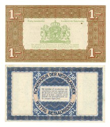 Lot 2 banknotes. - Prachtig +.