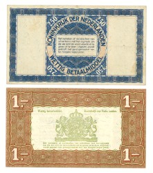 Lot 2 banknotes. - Zeer Fraai.