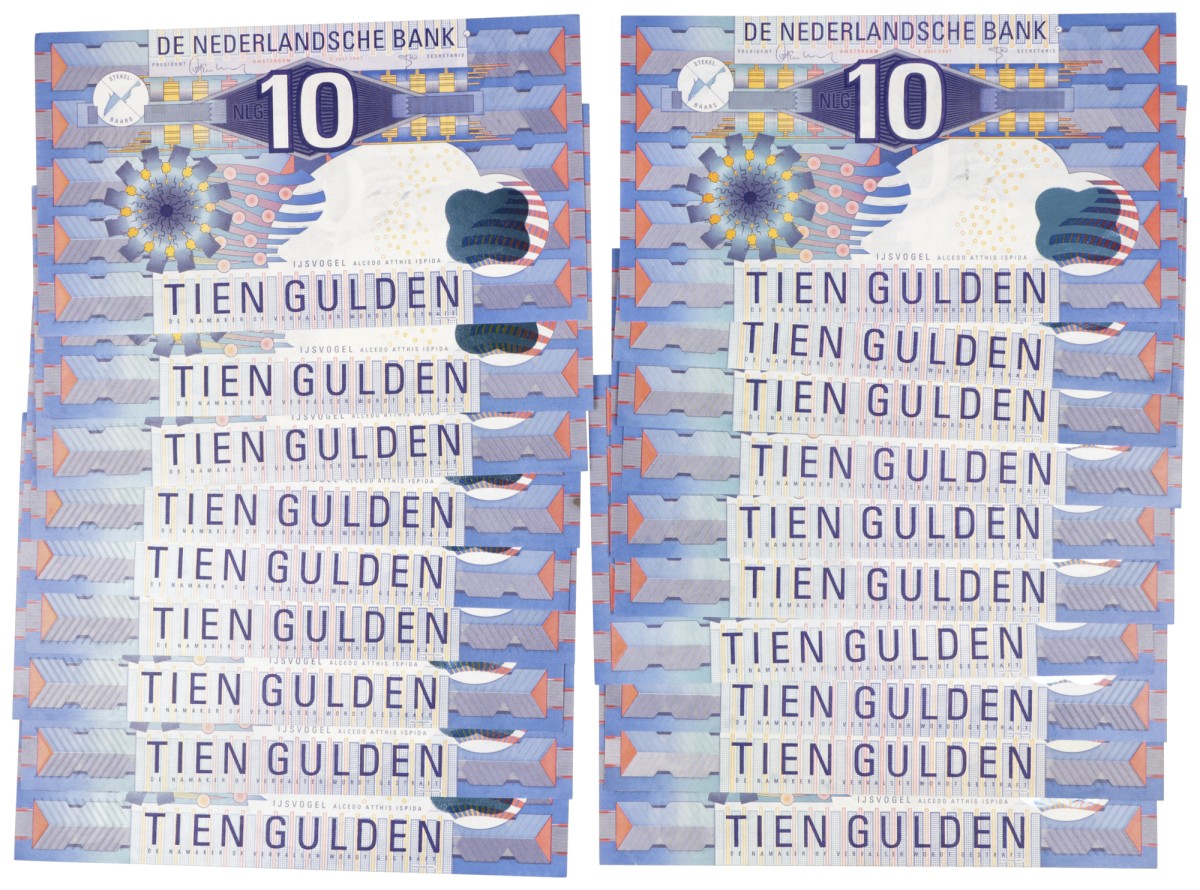 Lot 20 bankbiljetten. - UNC -.