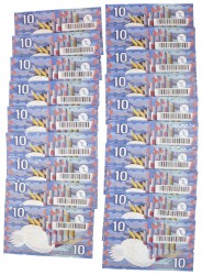 Lot 20 bankbiljetten. - UNC -.