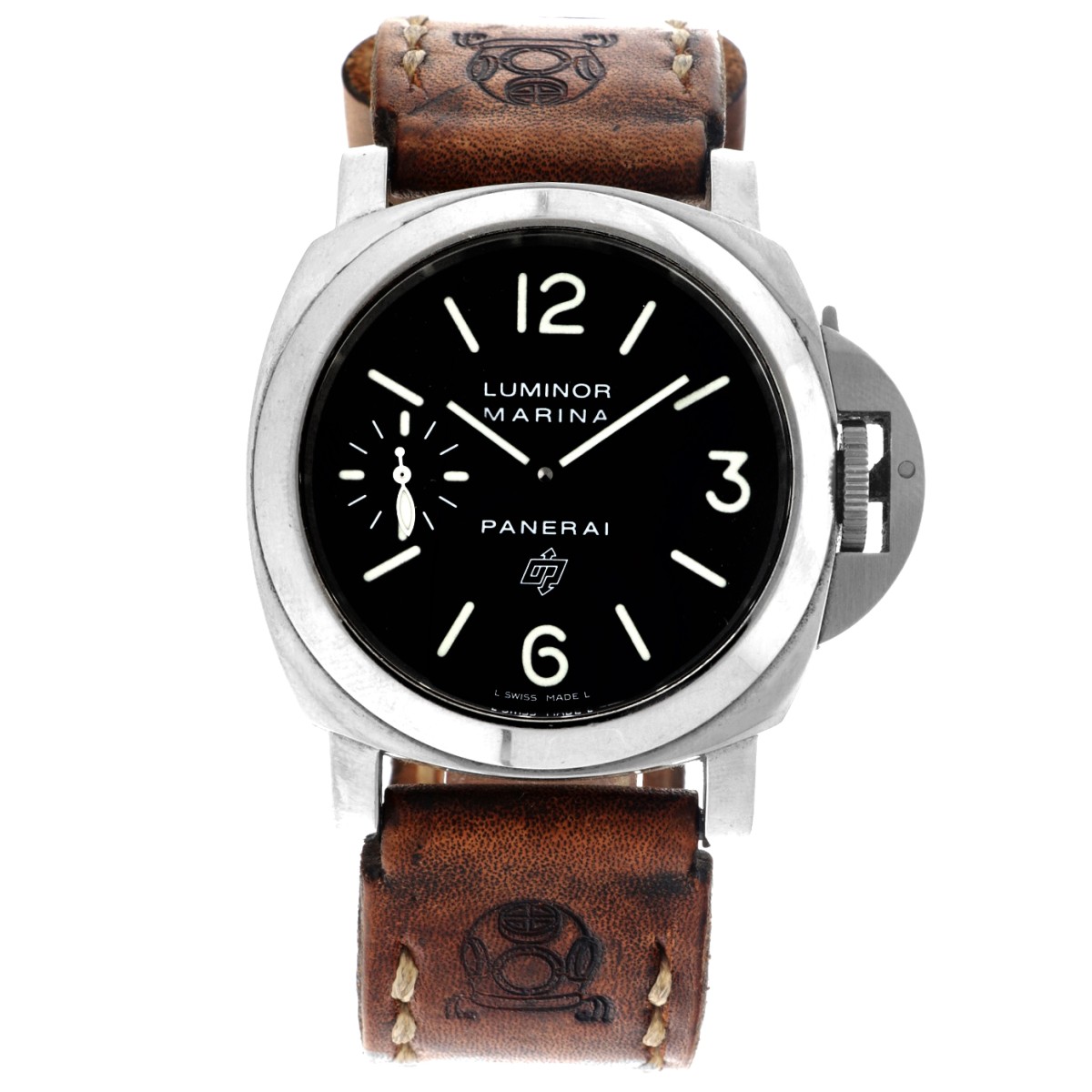 No Reserve - Panerai Luminor Marina Logo PAM00005 - Herenhorloge - 2009.