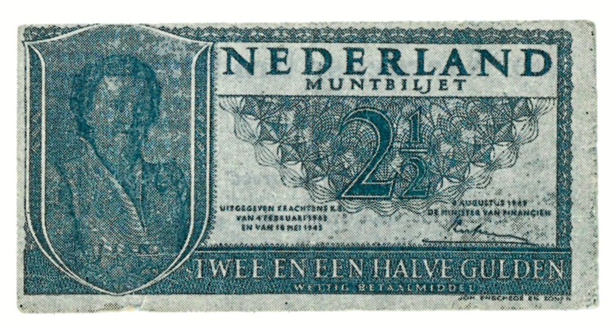 2½ gulden. - Zeer Fraai.