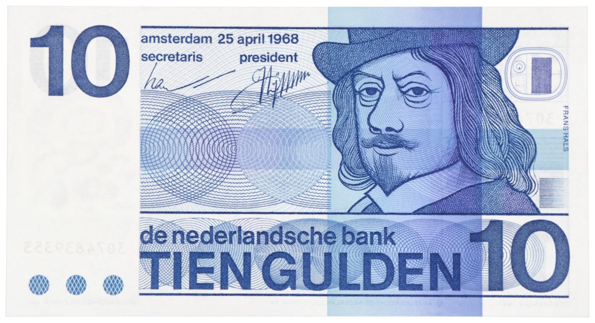 10 gulden oud snijteken. - UNC.