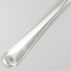 6-delige set dinervorken Hollands rondfilet, zilver.