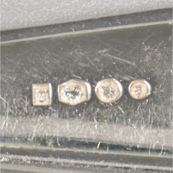 6-delige set theelepels Hollands rondfilet, zilver.