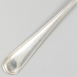 6-delige set theelepels Hollands rondfilet, zilver.