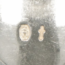 12-delige set koffielepels zilver.