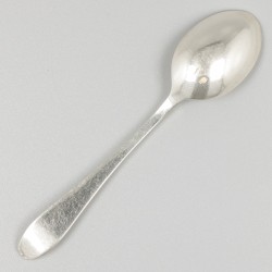 12-delige set koffielepels zilver.