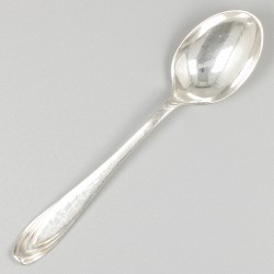 12-delige set koffielepels zilver.